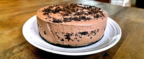Protein First: No-Bake Chocolate Cheesecake